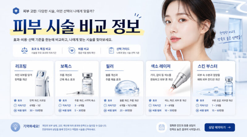 피부과 시술 비용